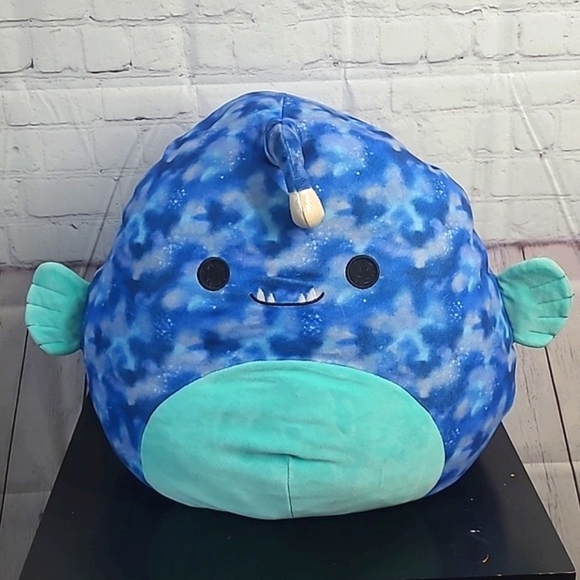 SQUISHMALLOWS DEEZO Anglerfish Blue Tie Dye New 16” Limited Edition - Picture 2 of 15